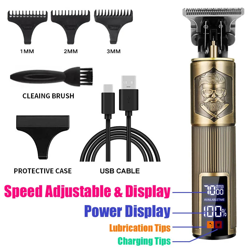 T9 Hair Clipper Beard Shaving Body Hair Trimmer Clippers Electric Hair Cutting Machine Professional Barber Men Trimmer Shaver