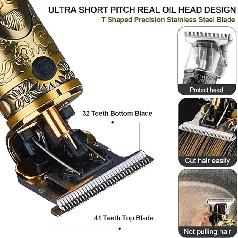 T9 Hair Clipper Beard Shaving Body Hair Trimmer Clippers Electric Hair Cutting Machine Professional Barber Men Trimmer Shaver
