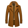 Men's Wool Blend Winter Trench Coat